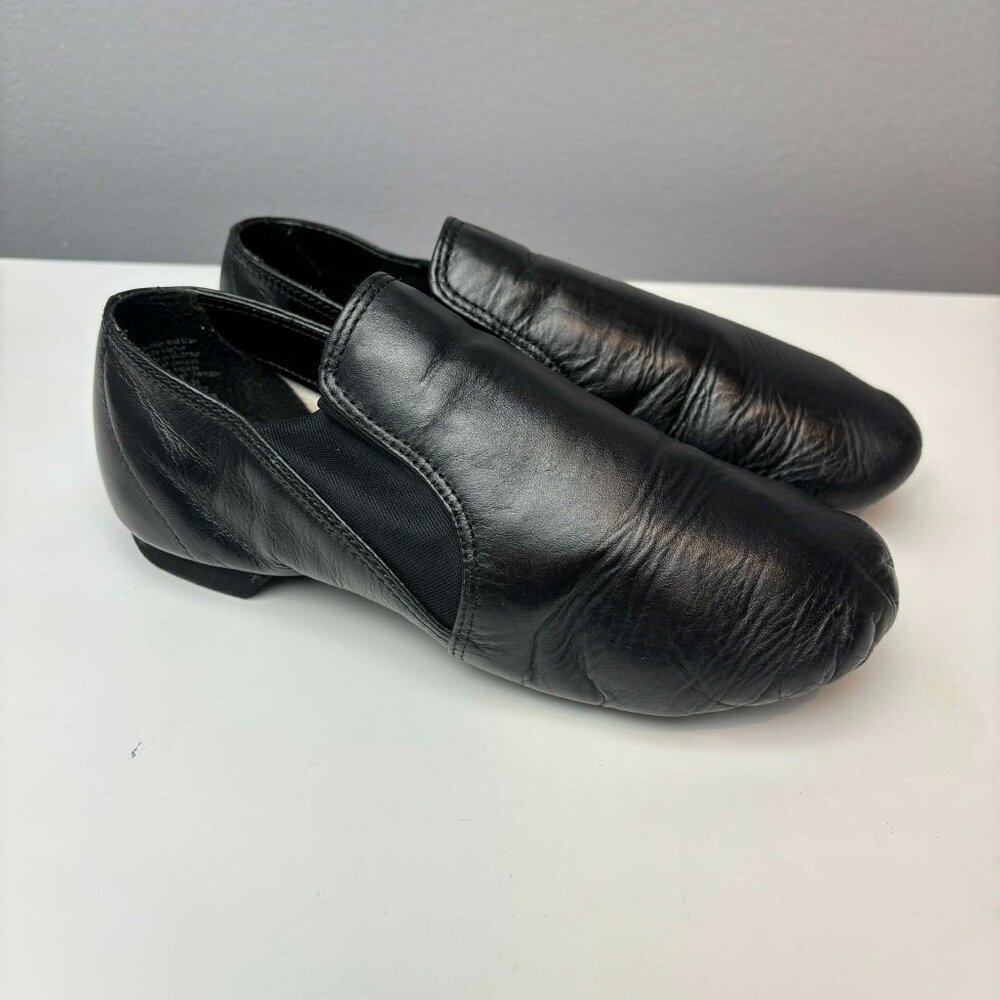ABT America Ballet Theatre Spotlights Black Leather Jazz Dance Shoes Size 1